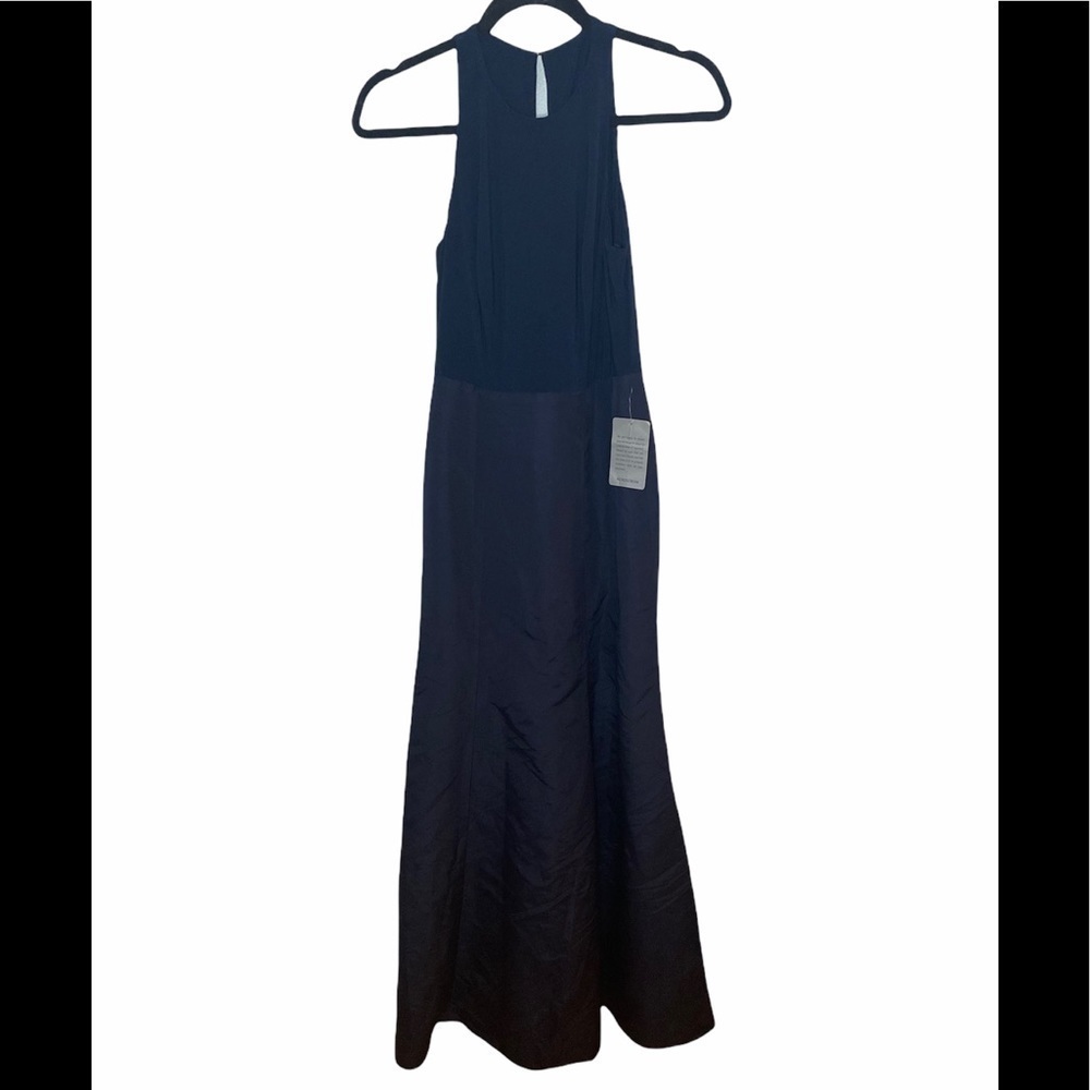 Alfred Sung D737 Midnight Floor Length Dress 2 - Picture 6 of 7